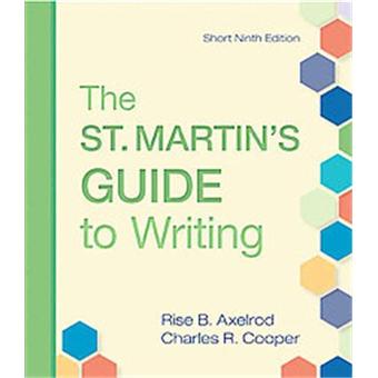 The St. Martin's Guide to Writing - broché - Achat Livre | fnac
